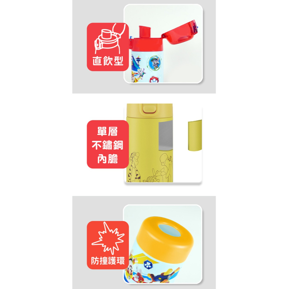 Skater 350ml 不鏽鋼直飲冷水壺｜汪汪隊立大功｜汪汪隊水壺｜SSSC4D｜不鏽鋼冷水壺｜直飲水壺-細節圖4
