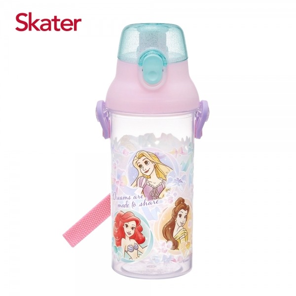 Skater 日本水壺 480ml 直飲透明水壺｜公主水壺｜小美人魚水壺｜PSB5TR｜直飲水壺｜透明水壺｜兒童水壺-規格圖7