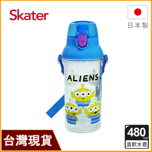 Skater 日本製水壺 480ml 直飲透明水壺｜玩具總動員水壺｜三眼怪水壺｜PSB5TR｜透明水壺