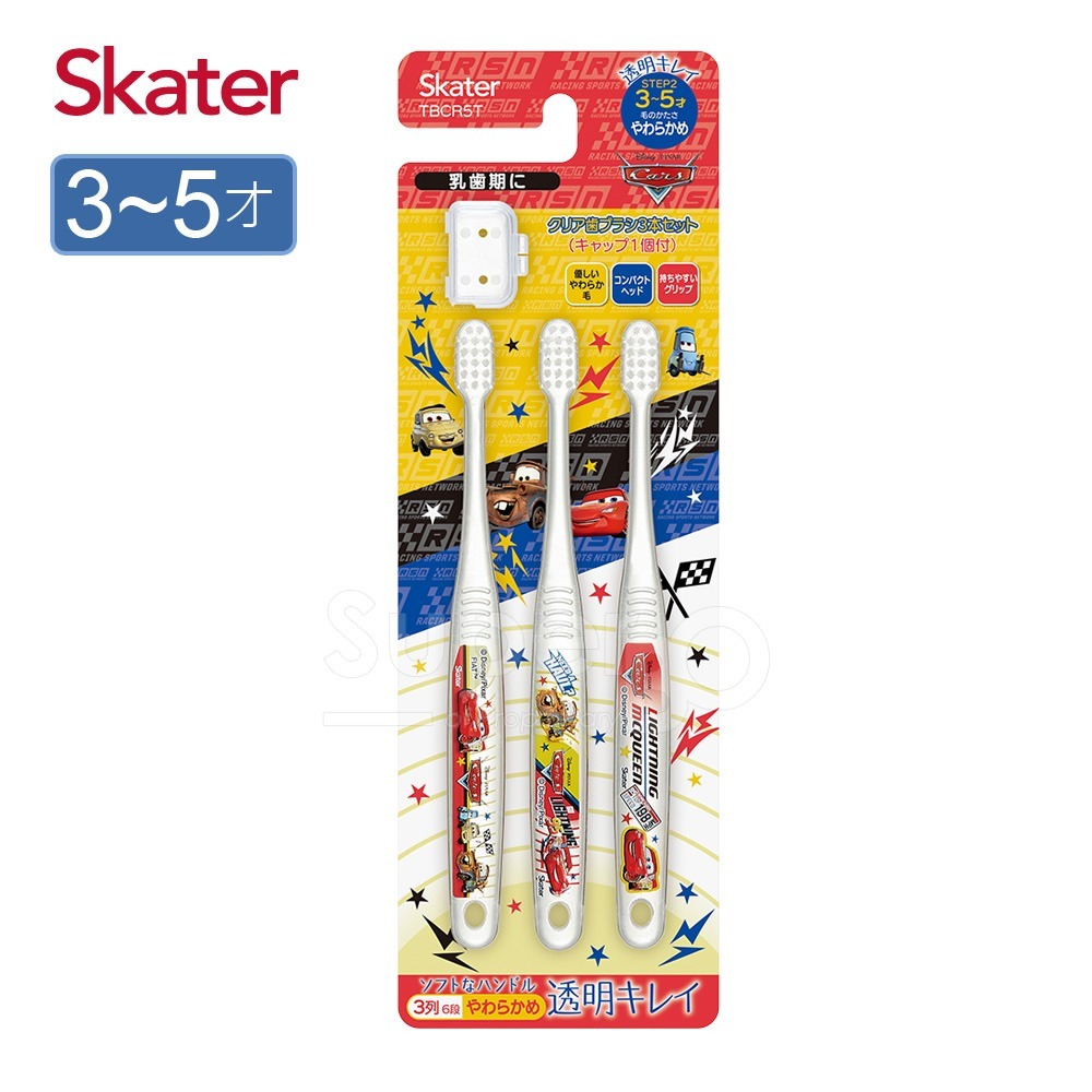 skater 3-5歲 3入組兒童牙刷｜閃電麥坤牙刷｜軟毛牙刷-規格圖2
