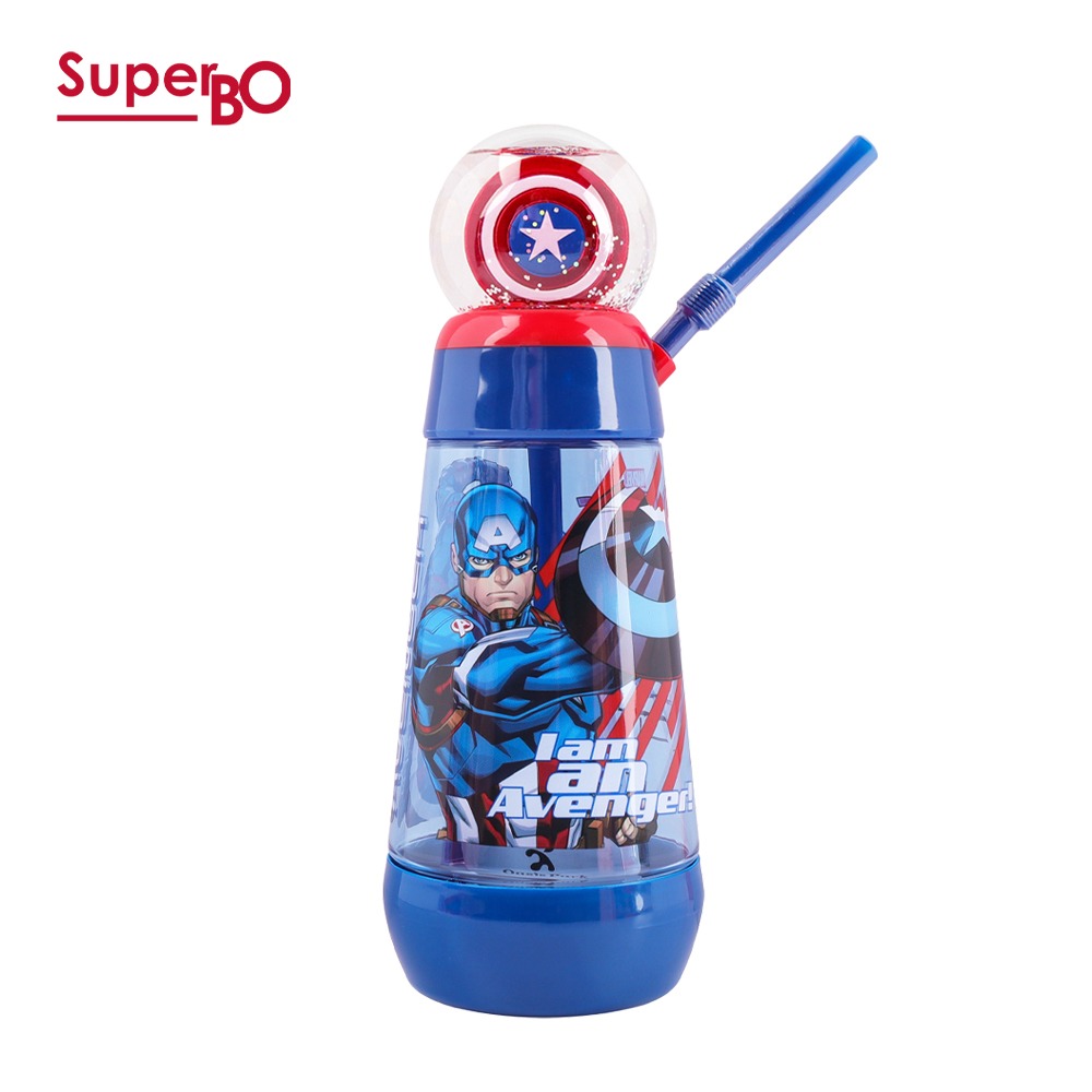 SuperBO 325ml 水晶球水壺｜美國隊長水壺｜漫威水壺｜美國隊長吸管水壺｜水晶球吸管水壺-規格圖4