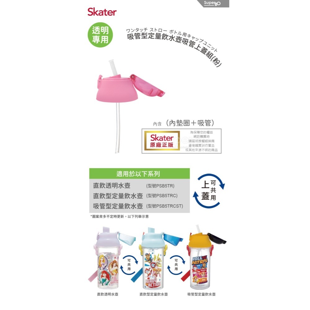 Skater 吸管上蓋組｜透明水壺｜定量透明水壺｜PSB5TR｜PSB5TRC｜PSB5TRCST｜替換吸管組-細節圖2