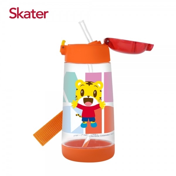 Skater 480ml PET吸管水壺｜巧虎水壺｜PDSH5｜透明水壺｜吸管水壺-規格圖3