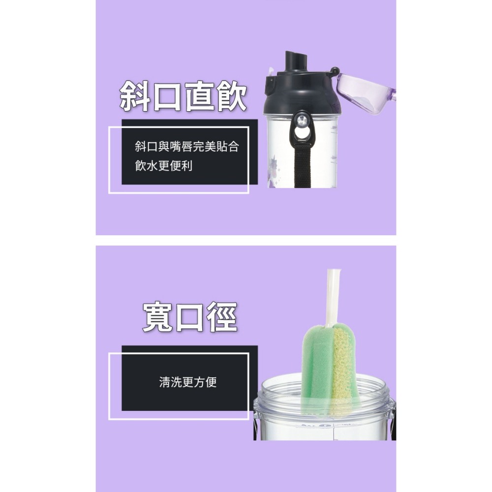 Skater 日本水壺 480ml 定量直飲水壺｜獨角獸水壺｜PSB5TR｜透明水壺｜直飲水壺｜兒童水壺｜透明直飲水壺-細節圖4