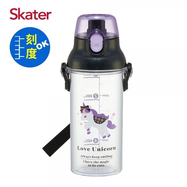 Skater 日本水壺 480ml 定量直飲水壺｜獨角獸水壺｜PSB5TR｜透明水壺｜直飲水壺｜兒童水壺｜透明直飲水壺-規格圖9