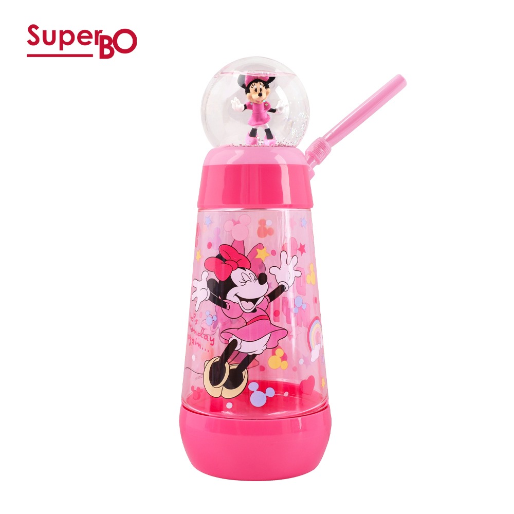 SuperBO 325ml 水晶球水壺｜米妮水壺｜米妮吸管水壺｜迪士尼水壺｜水晶球吸管水杯-規格圖4