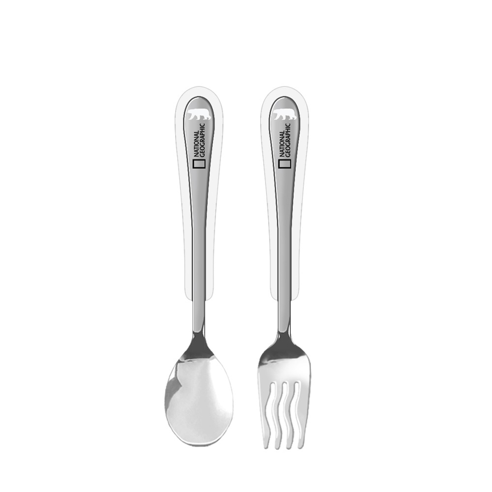 國家地理 韓國兒童餐具｜不鏽鋼湯叉餐具組｜韓國不鏽鋼餐具｜鋸齒叉子｜恐龍餐具｜學習餐具-規格圖7