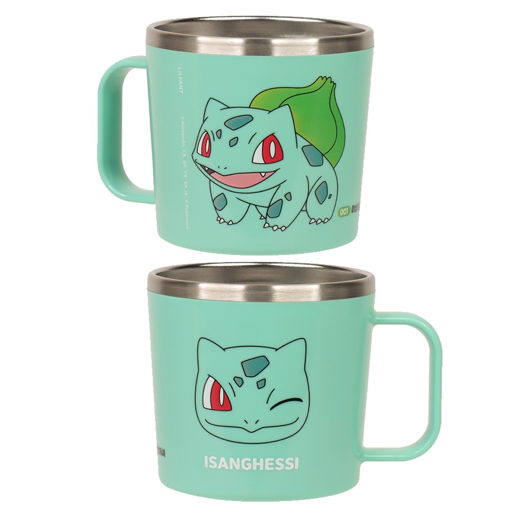 LILFANT 韓國兒童餐具｜不鏽鋼兒童水杯｜妙蛙種子水杯｜神奇寶貝杯子｜兒童不鏽鋼杯｜兒童鋼杯｜不鏽鋼杯-規格圖3