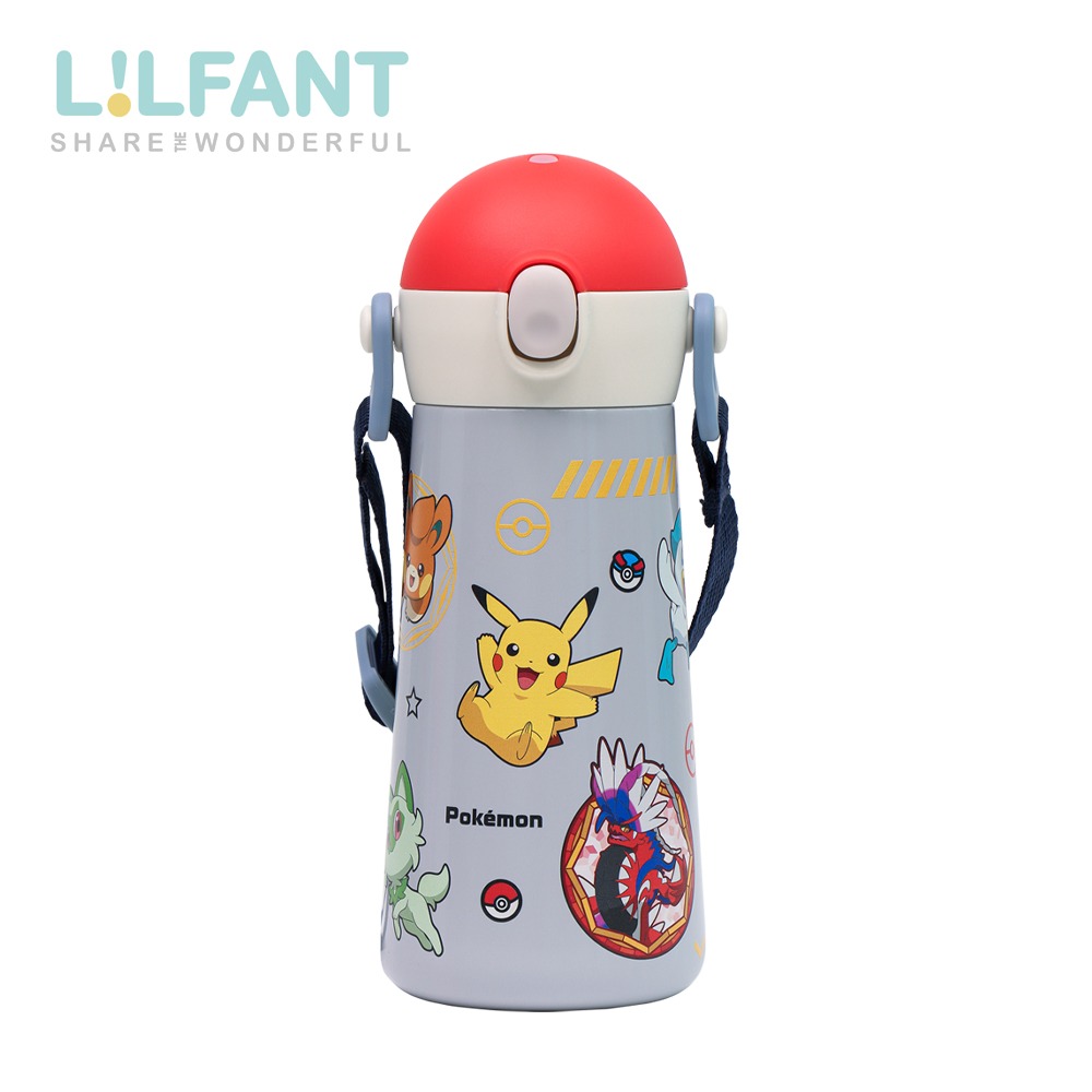 LILFANT 460ml 不鏽鋼直飲保溫水壺｜寶可夢保溫瓶｜寶可夢水壺｜寶可夢水瓶-規格圖4