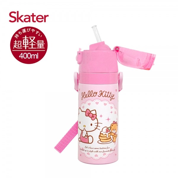Skater 400ml 吸管不鏽鋼保溫水壺｜KITTY水壺｜凱蒂貓水壺｜SKP3｜凱蒂貓保溫瓶｜不鏽鋼水壺｜吸管水壺-規格圖5