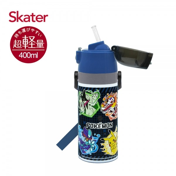Skater 400ml 吸管不鏽鋼保溫水壺｜寶可夢水壺｜SKP3｜寶可夢保溫瓶｜不鏽鋼水壺｜吸管水壺-規格圖10