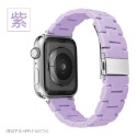 多尺寸 【快速出貨】Apple Watch 馬卡龍糖果色 三株錶帶 三珠錶帶 樹脂錶帶 替換錶帶 iWatch 通用 粉-規格圖6