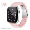多尺寸 【快速出貨】Apple Watch 馬卡龍糖果色 三株錶帶 三珠錶帶 樹脂錶帶 替換錶帶 iWatch 通用 粉-規格圖6