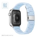 多尺寸 【快速出貨】Apple Watch 馬卡龍糖果色 三株錶帶 三珠錶帶 樹脂錶帶 替換錶帶 iWatch 通用 粉-規格圖6