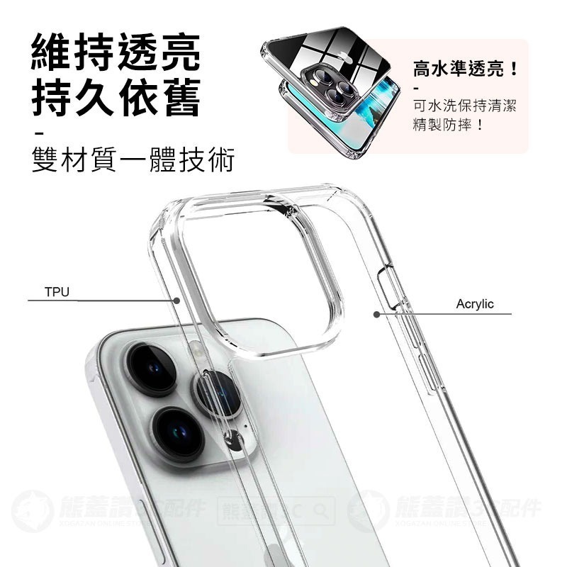 鏡頭加高！【內防摔氣囊】 iPhone 15 Plus Pro Ultra 內防摔 四角氣囊 雙料手機殼 透明殼保護殼-細節圖6