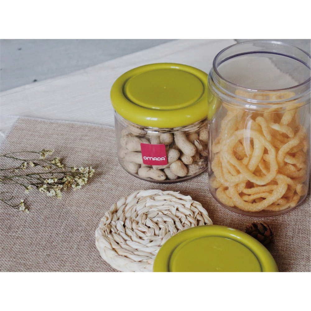 【OMADA】簡約設計密封抗菌儲存罐 綠色 0.75L(防潮罐、儲物罐、密封罐)-細節圖3