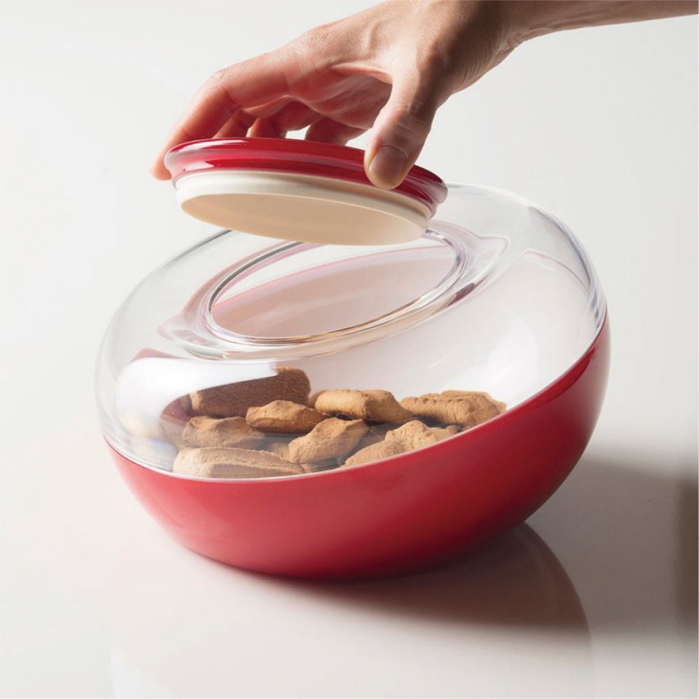 【OMADA】密封餅乾儲存罐 黃色(無塑化劑、無雙酚A、不含重金屬、不含有害物質、低污染)-細節圖3