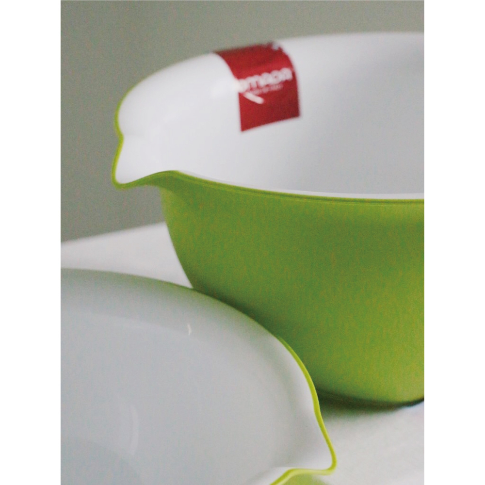 【OMADA】烘培甜點抗菌攪拌碗 綠色 3.0L(Microban抗菌技術、易於收納優化空間、攪拌碗、甜點攪拌碗)-細節圖6