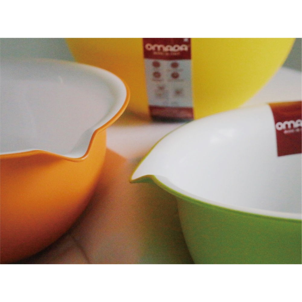 【OMADA】烘培甜點抗菌攪拌碗 橘色 3.0L(Microban抗菌技術、易於收納優化空間、攪拌碗、甜點攪拌碗)-細節圖5