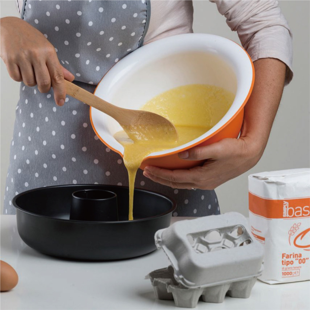 【OMADA】烘培甜點抗菌攪拌碗 橘色 3.0L(Microban抗菌技術、易於收納優化空間、攪拌碗、甜點攪拌碗)-細節圖6