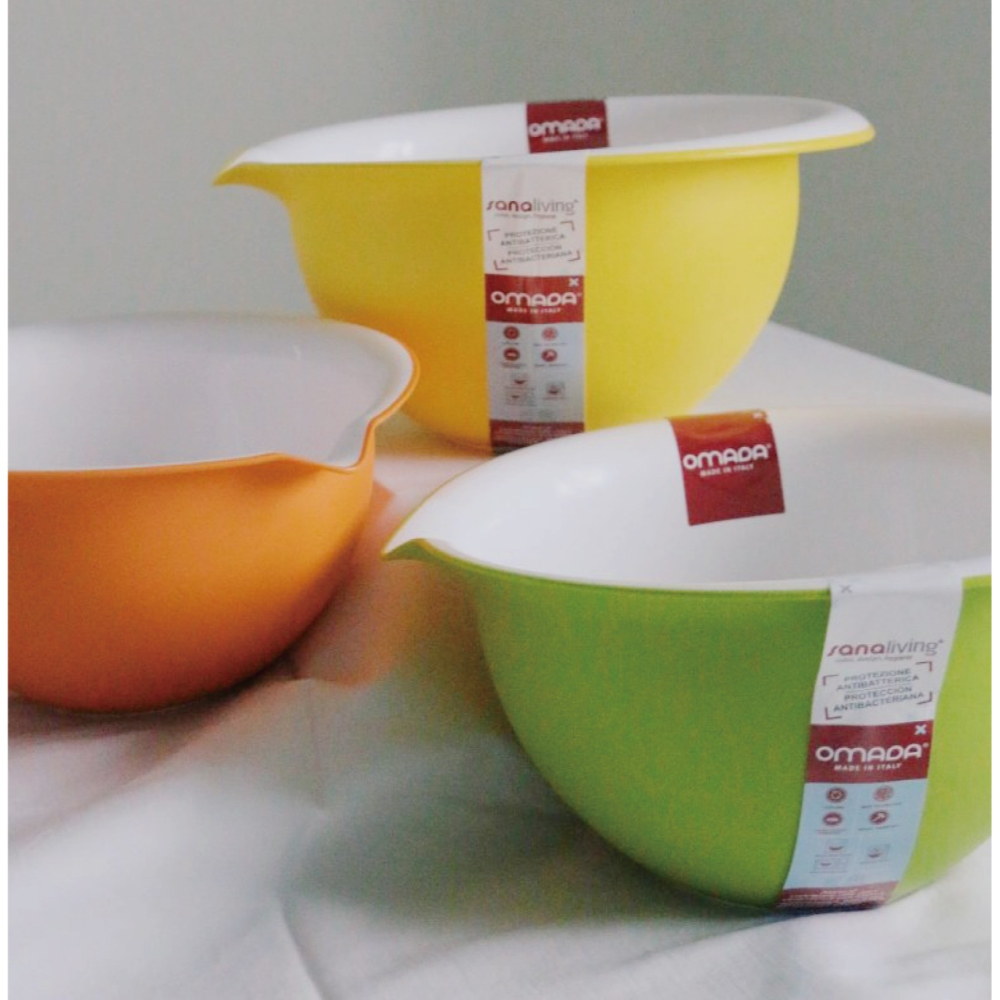 【OMADA】烘培甜點抗菌攪拌碗 綠色 2.0L(Microban抗菌技術、易於收納優化空間、攪拌碗、甜點攪拌碗)-細節圖6
