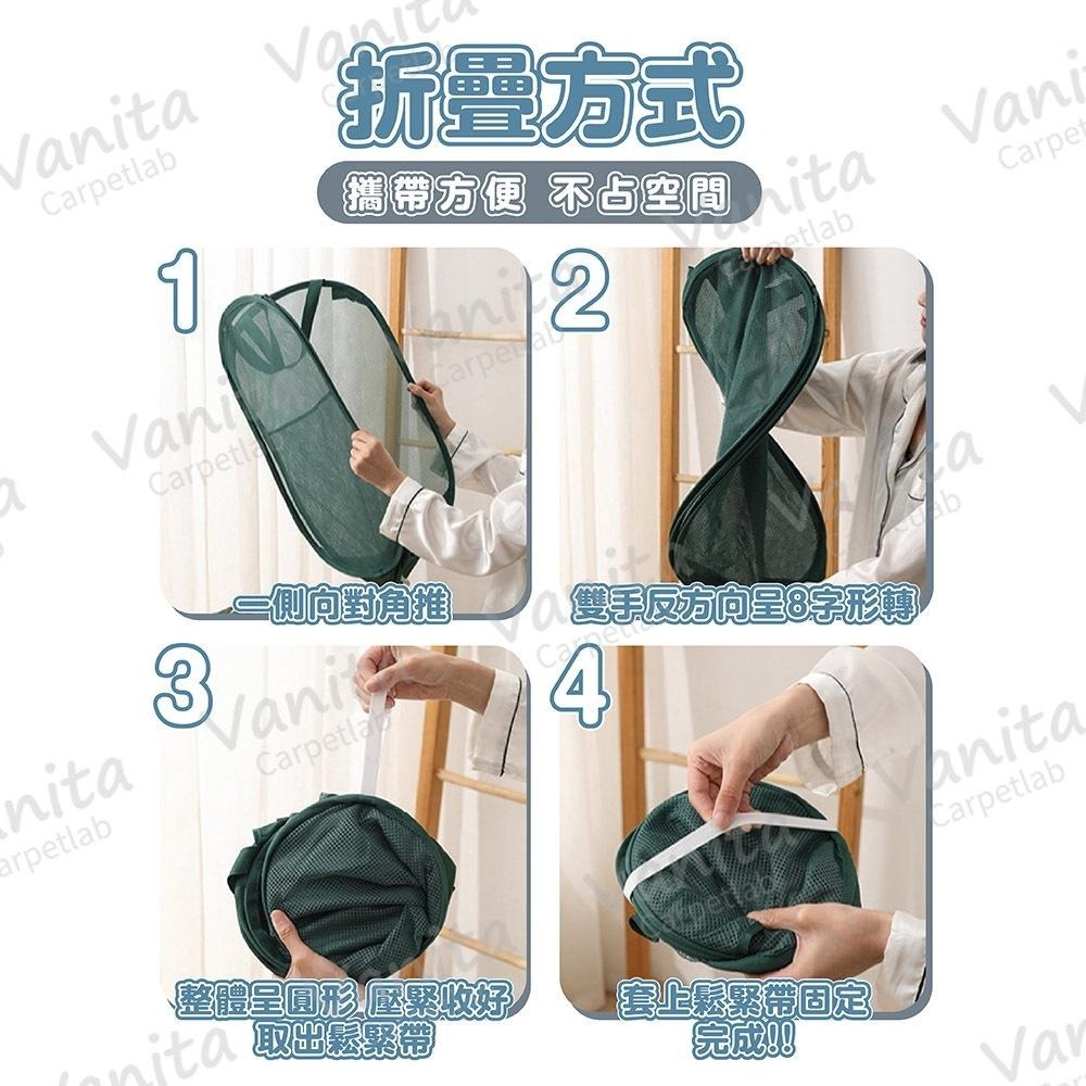 在台現貨｜韓系質感超大收納洗衣籃 多色可選 手提洗衣籃 衣物籃 透氣 大容量 細網 防水 玩具籃 分類洗衣籃 折疊洗衣籃-細節圖7