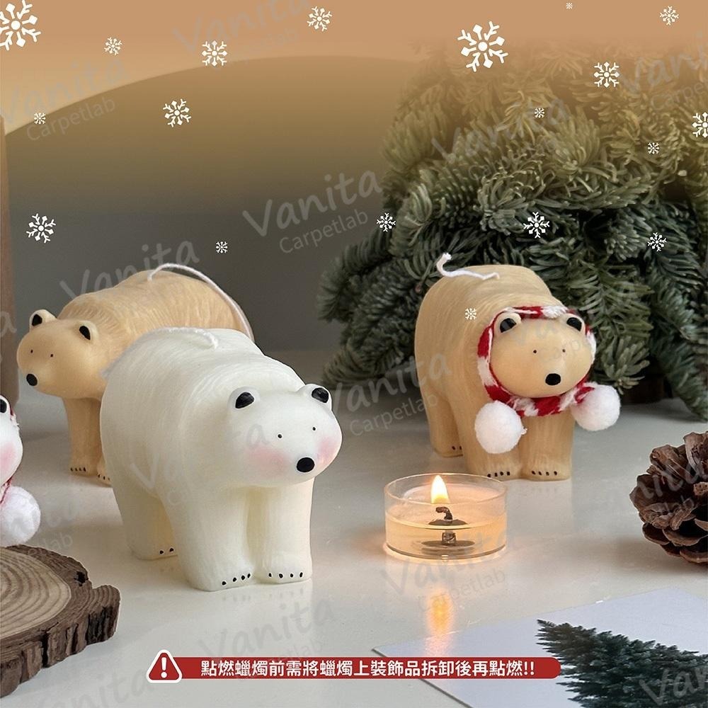 聖誕節限定｜手刷繪本聖誕熊熊迷你蠟燭 在台現貨 隔日到 聖誕裝飾 佈置蠟燭 送禮好物 質感蠟燭 造型蠟燭 節日慶祝 裝扮-細節圖4