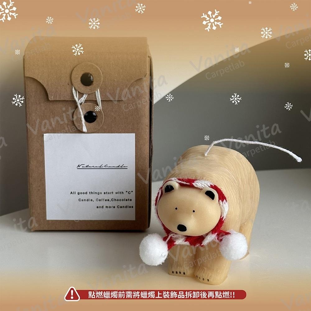 聖誕節限定｜手刷繪本聖誕熊熊迷你蠟燭 在台現貨 隔日到 聖誕裝飾 佈置蠟燭 送禮好物 質感蠟燭 造型蠟燭 節日慶祝 裝扮-細節圖8
