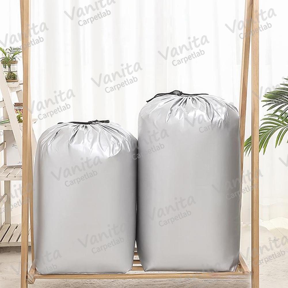 在台現貨｜大容量防水束口收納袋 地毯收納 防塵 防水 大 容量 束口袋 旅行收納袋 保護袋 棉被收納袋 打包袋 整理袋-細節圖8