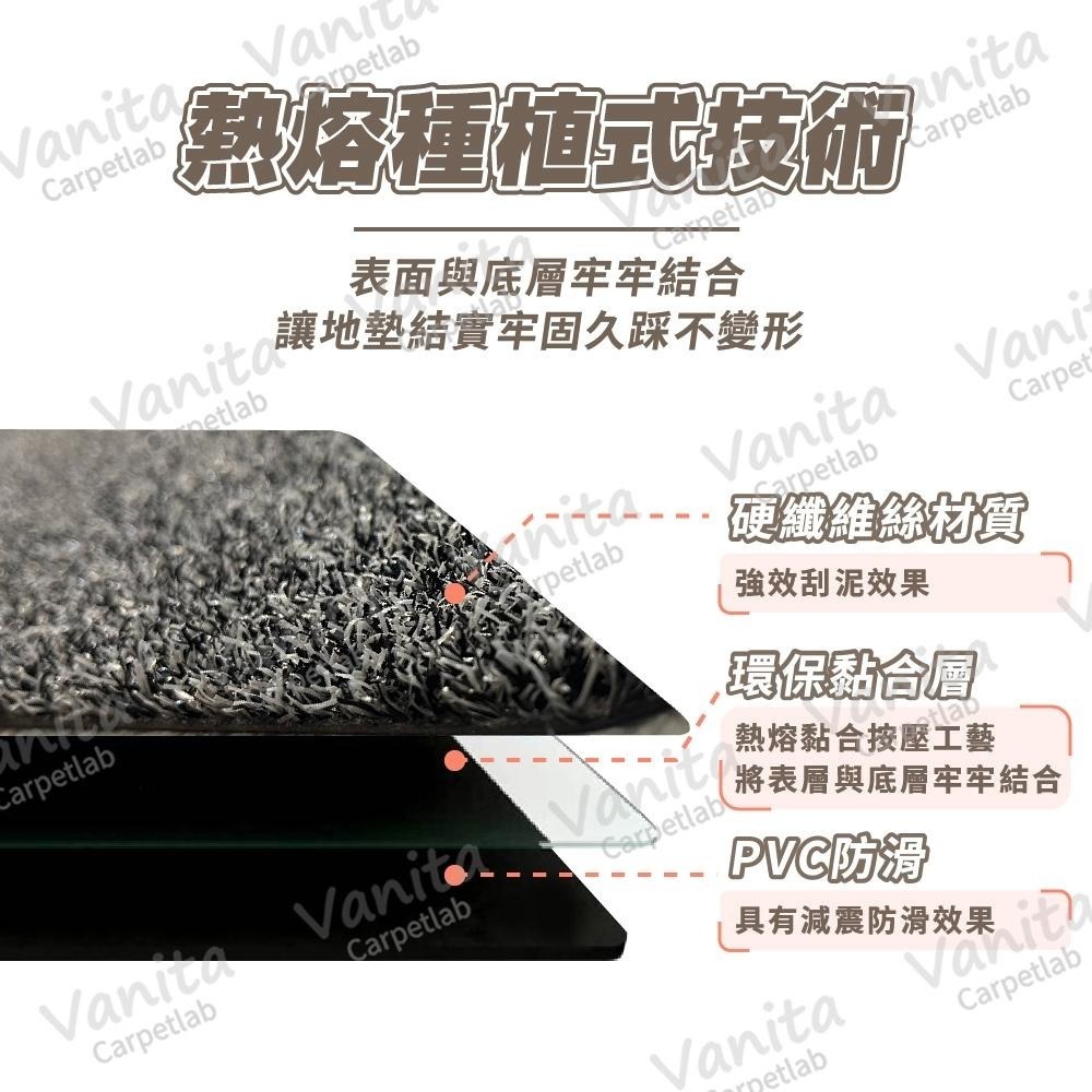 台灣製MIT｜超硬耐磨耐曬刮泥地墊 玄關 門口  防滑 除塵 進門 腳 踏 墊 刮沙 刮泥 商用 大 門-細節圖6