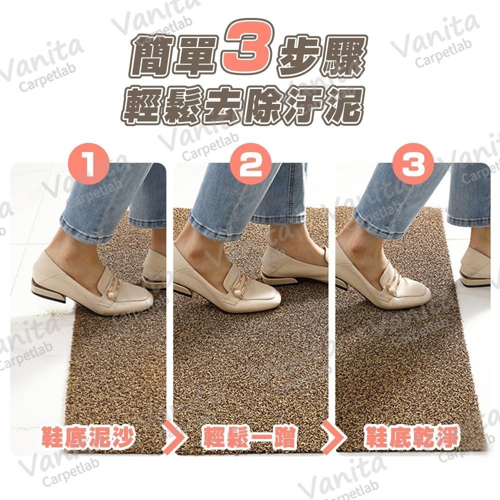 台灣製MIT｜超硬耐磨耐曬刮泥地墊 玄關 門口  防滑 除塵 進門 腳 踏 墊 刮沙 刮泥 商用 大 門-細節圖7