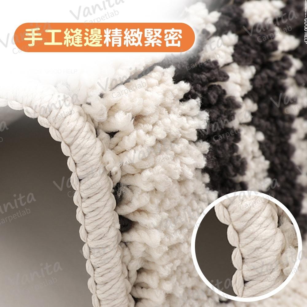 在台現貨｜抽象幾何防滑吸水地毯 防滑 浴室 陽台 吸水 毛巾 簡約 珊瑚 植 絨 加 超 厚 大 地 腳 踏 墊 毯-細節圖5