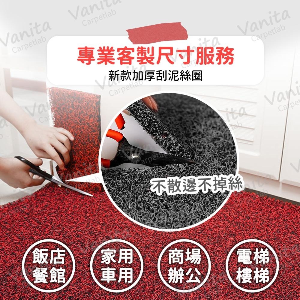 台灣製MIT｜柔韌絲圈刮泥進門地墊 玄關 店 門口 進門 玄關 刮沙 商用 大門 入 地 腳 踏 墊 毯-細節圖3