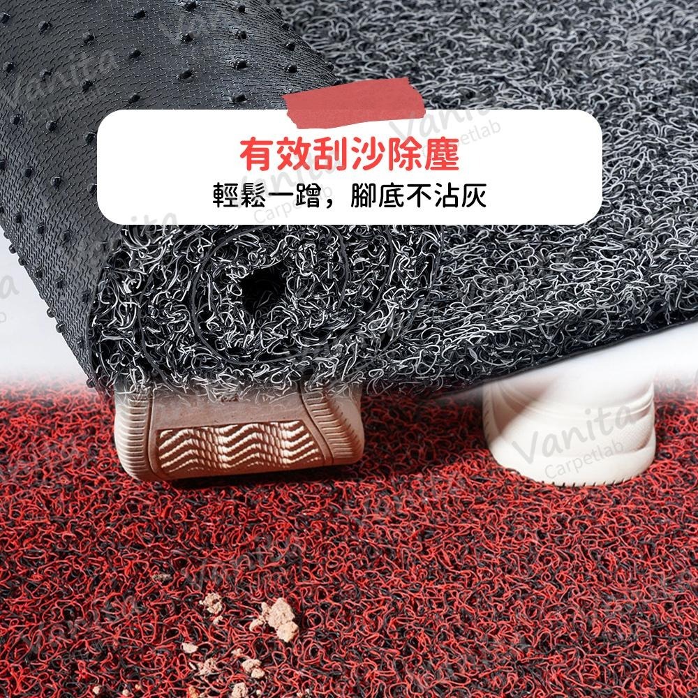 台灣製MIT｜柔韌絲圈刮泥進門地墊 玄關 店 門口 進門 玄關 刮沙 商用 大門 入 地 腳 踏 墊 毯-細節圖4