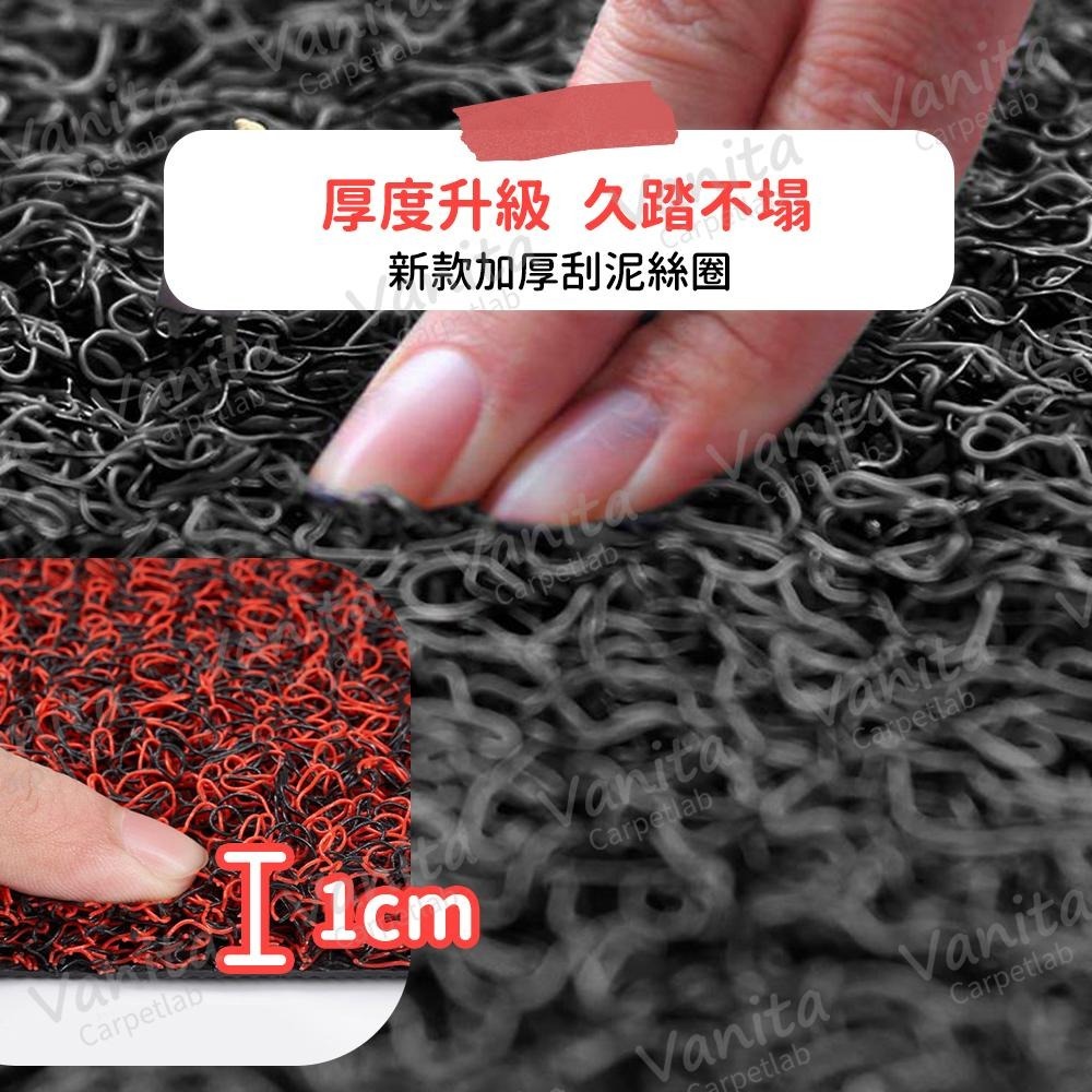 台灣製MIT｜柔韌絲圈刮泥進門地墊 玄關 店 門口 進門 玄關 刮沙 商用 大門 入 地 腳 踏 墊 毯-細節圖5
