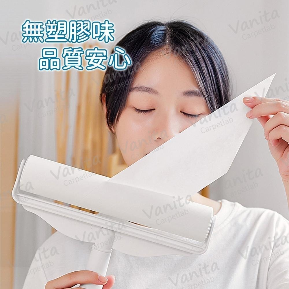 在台現貨｜可撕式地毯清潔滾輪 地毯除塵滾輪 地毯清潔神器 黏毛滾輪 黏毛器 除塵器 粘毛器 棉絮 毛絮 棉屑 毛屑-細節圖7