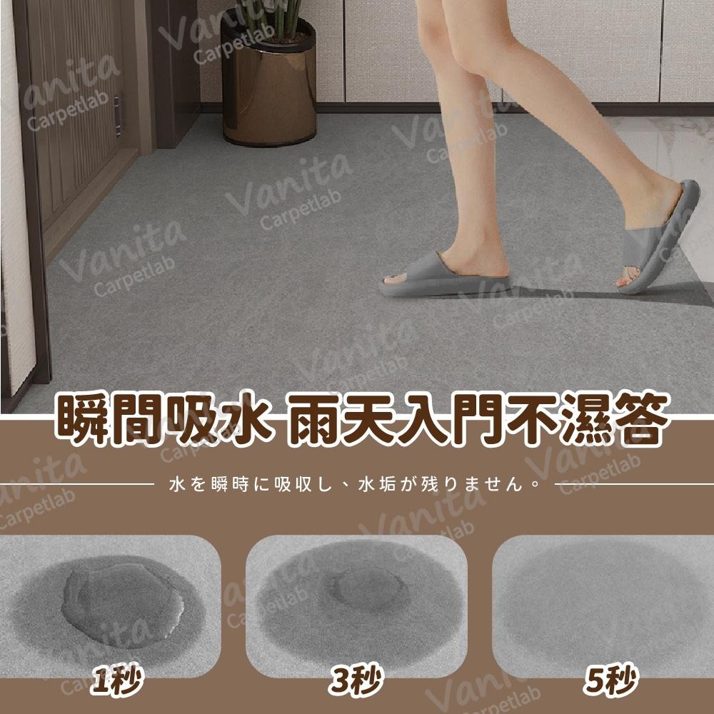 台灣製MIT｜質感納帕絨吸水進門地墊 玄關 門口 吸水 除塵 防塵 防滑 大 門 地 腳 踏 墊 毯 訂製-細節圖3