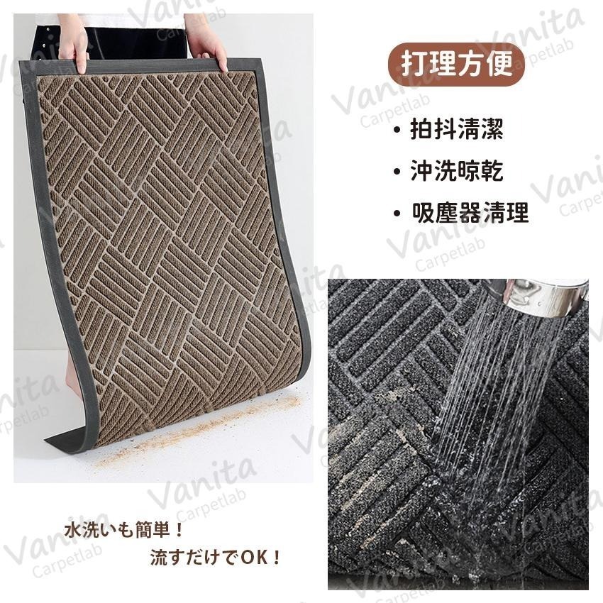 在台現貨｜古典半圓刮泥進門地墊 玄關 門口 除塵 室外 戶外 進門 刮沙 刮泥 半圓 立體 大 門 地 腳 踏 墊 毯-細節圖6