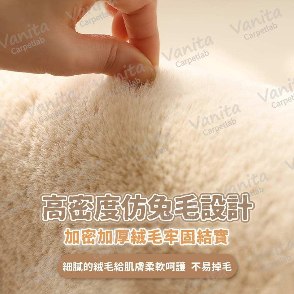 台灣出貨｜純色北歐風長毛地毯 北歐 簡約 長毛 素色 房間 床邊 臥室 客廳 大 小 長 厚 地 毯 墊 訂製-細節圖3