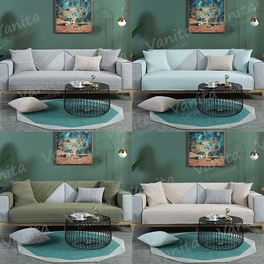 在台現貨｜厚磅素色棉麻地毯 編織 防貓抓 房間 床邊 客廳 臥室 沙發 棉麻 寵物 大 長 地 墊 毯 訂製-細節圖6