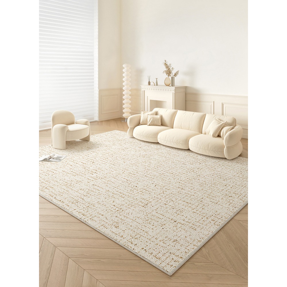 在台現貨｜奶油小香風絨面防潑水地毯 現代 簡約 奶油風 絨面 防潑水 棉麻地毯 小香風地毯 客廳 居家佈置-規格圖9