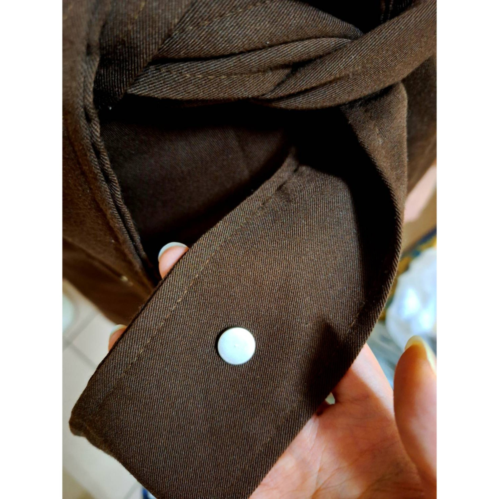 (近全新)(可議價) 咖啡色大衣外套  韓風 設計款-細節圖4