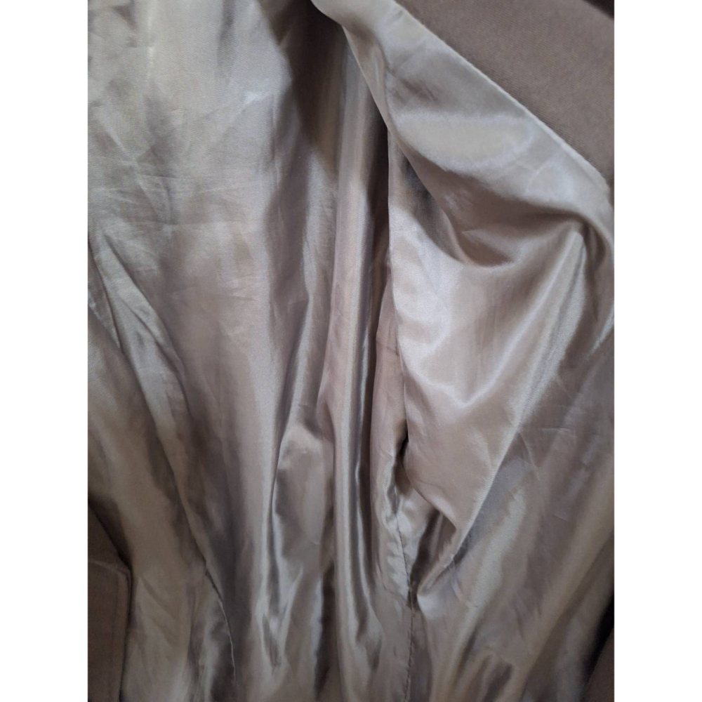 (近全新)(可議價) 咖啡色大衣外套  韓風 設計款-細節圖5