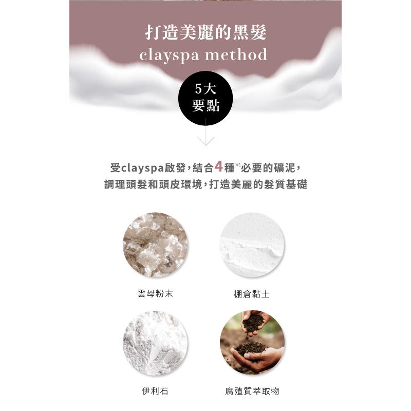 clayence 科麗恩絲 礦泥護色洗髮精(300ml) 4瓶/箱-細節圖5