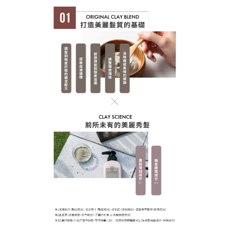 clayence 科麗恩絲 礦泥護色洗髮精(300ml) 4瓶/箱-細節圖6