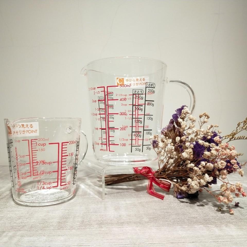 【好評推薦 快速出貨】HARIO 玻璃手把量杯 一屋窯量杯 刻度量杯 CMJW-200 CMJW-500 瓦莎咖啡-細節圖4