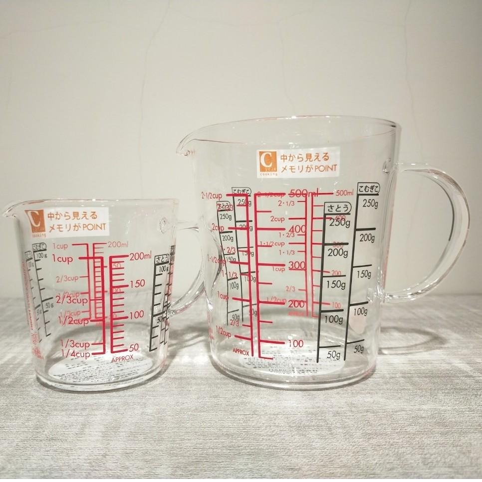 【好評推薦 快速出貨】HARIO 玻璃手把量杯 一屋窯量杯 刻度量杯 CMJW-200 CMJW-500 瓦莎咖啡-細節圖5