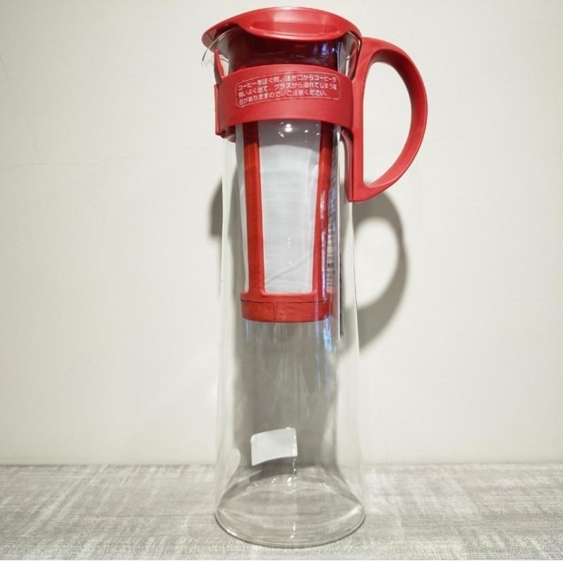 【高CP值熱銷款】HARIO 冷泡咖啡壺 冷翠壺 泡茶壺 咖啡/紅色/奶茶色 MCPN-7 MCPN-14 600ml-細節圖4