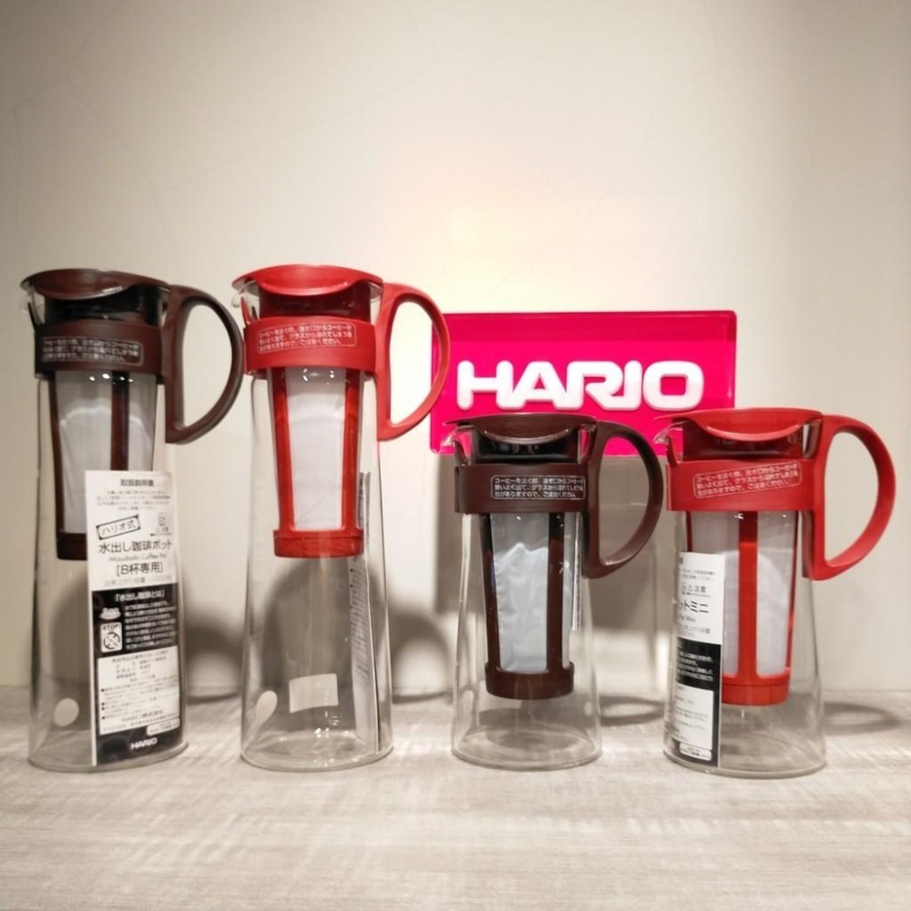 【高CP值熱銷款】HARIO 冷泡咖啡壺 冷翠壺 泡茶壺 咖啡/紅色/奶茶色 MCPN-7 MCPN-14 600ml-細節圖5