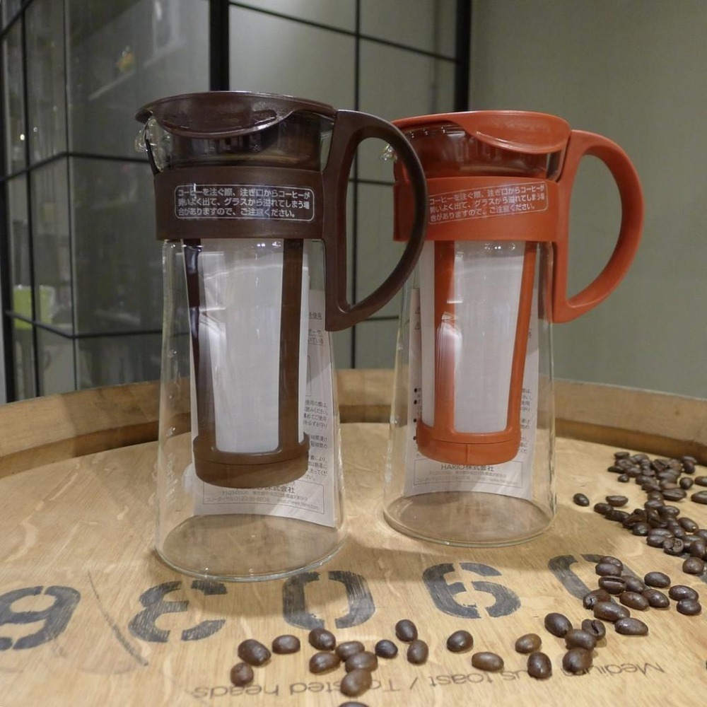 【高CP值熱銷款】HARIO 冷泡咖啡壺 冷翠壺 泡茶壺 咖啡/紅色/奶茶色 MCPN-7 MCPN-14 600ml-細節圖6